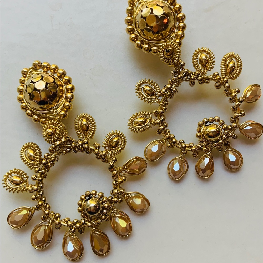 Hand made wire earrings